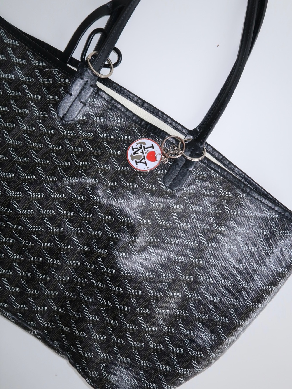 goyard tote bag / vegan leather fashion luxury tote bag